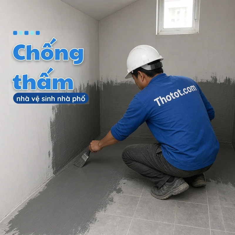 Chống thấm nhà vệ sinh nhà phố