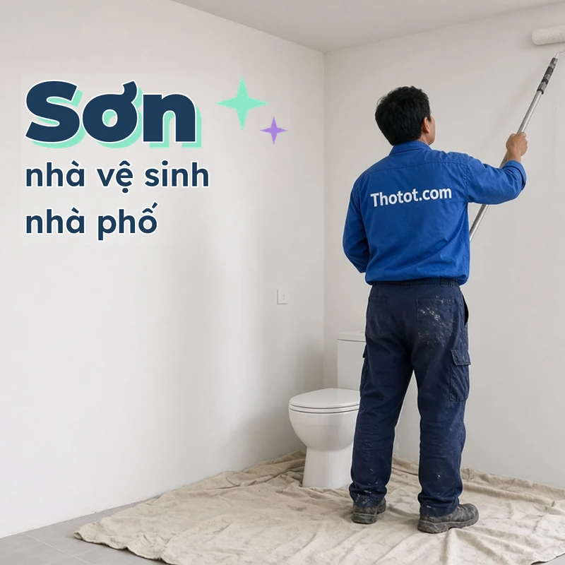 Sơn nhà vệ sinh nhà phố