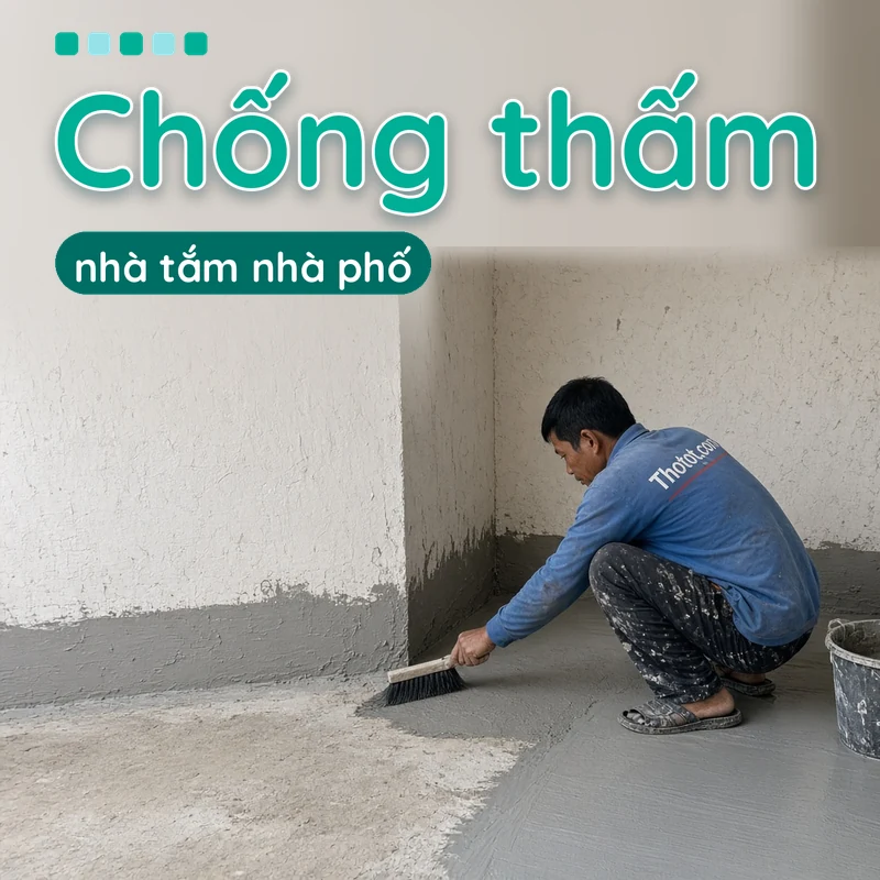 Chống thấm nhà tắm nhà phố