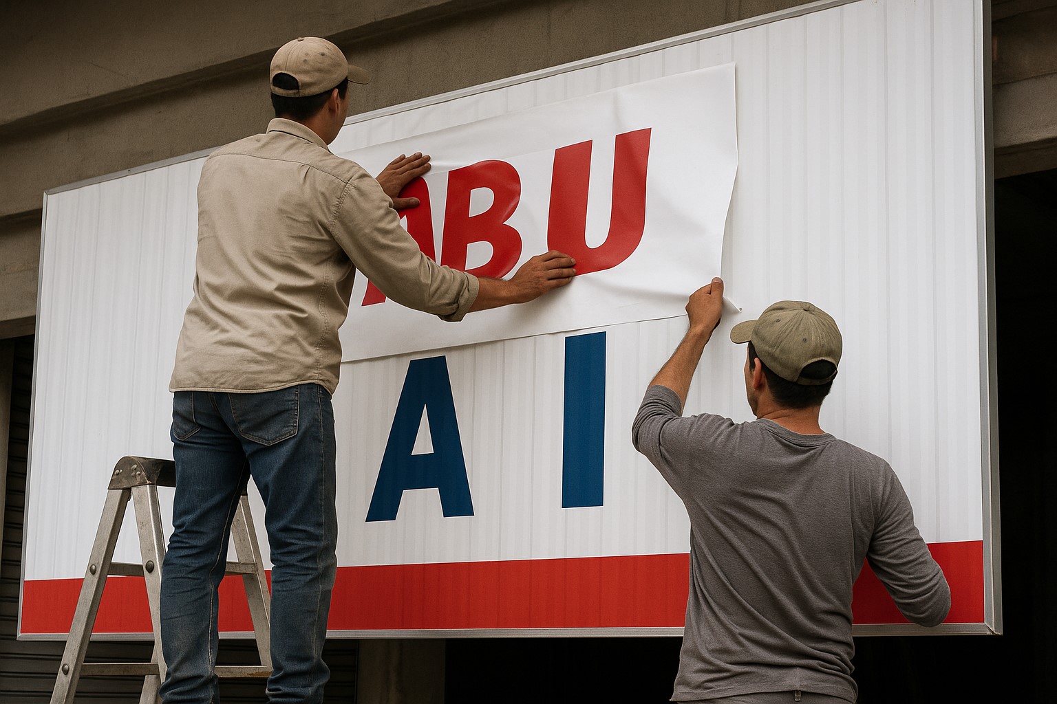 Bảng tôn dán decal
