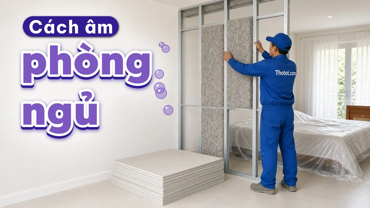 Cách âm phòng ngủ biệt thự