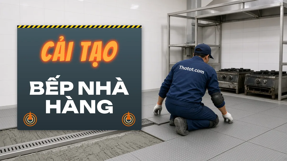 Cải tạo bếp công nghiệp nhà hàng