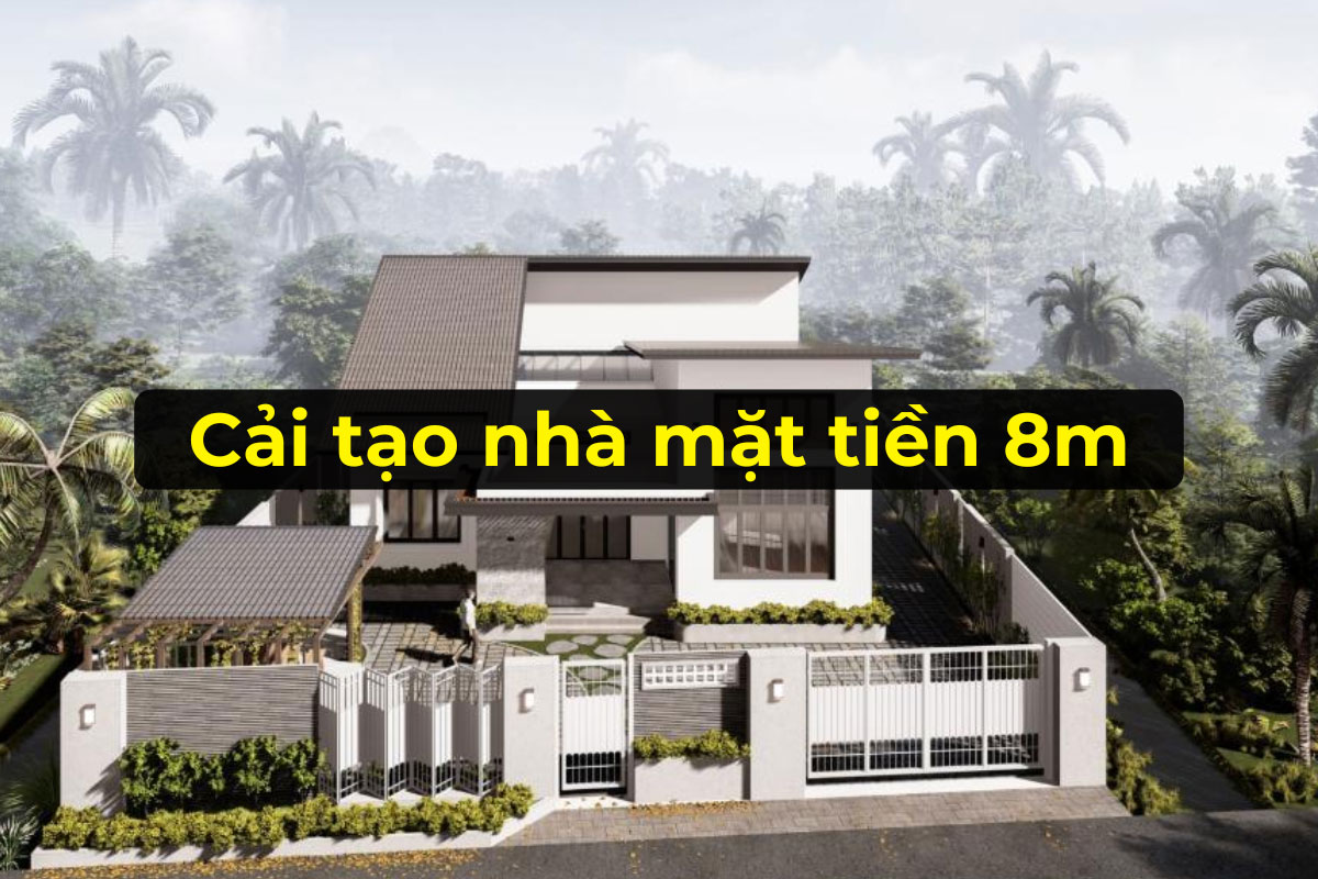 Cải tạo mặt tiền biệt thự
