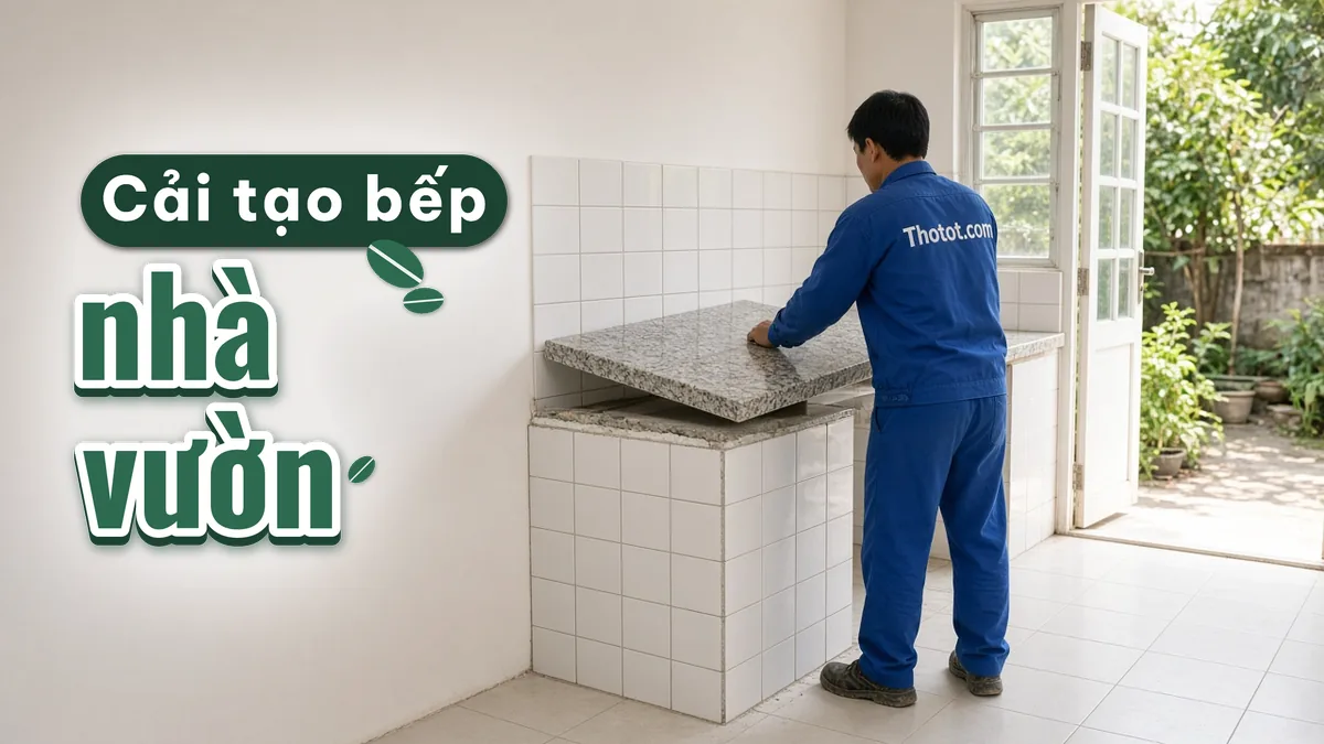 Cải tạo nhà bếp nhà vườn