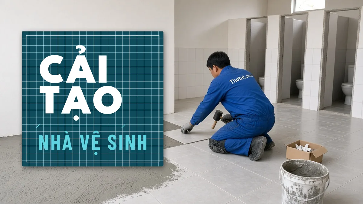 Cải tạo nhà vệ sinh nhà xưởng
