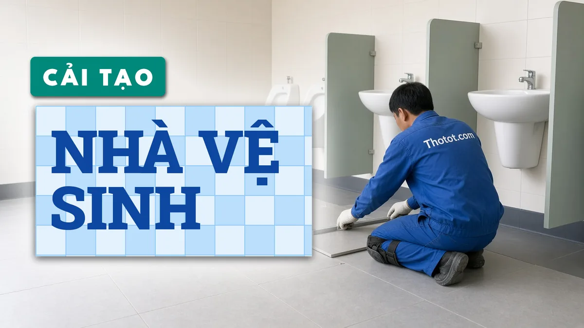 Cải tạo nhà vệ sinh trường học