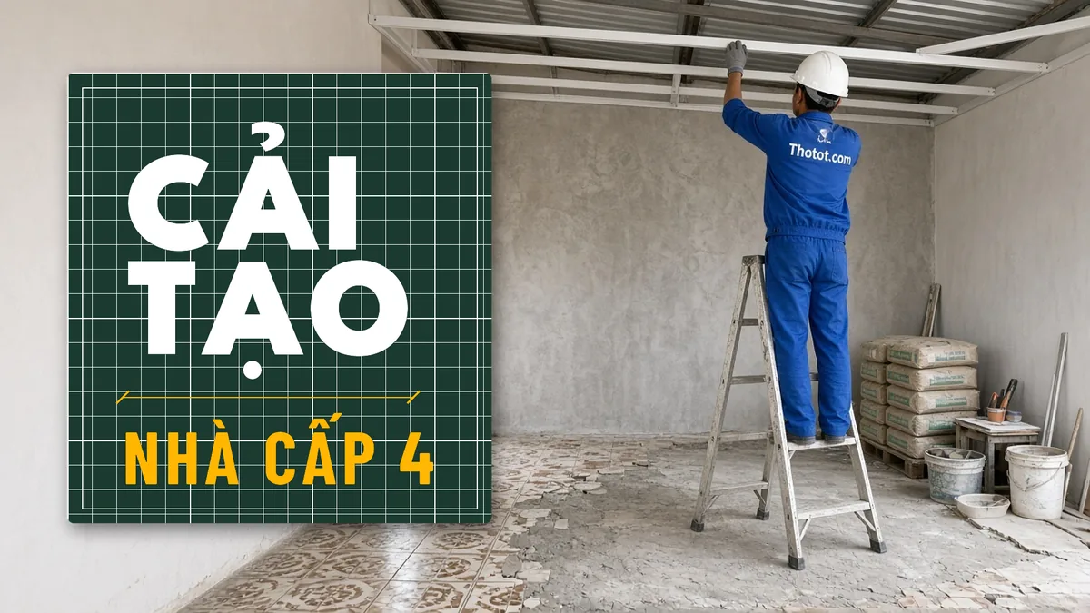 Cải tạo tổng thể nhà cấp 4
