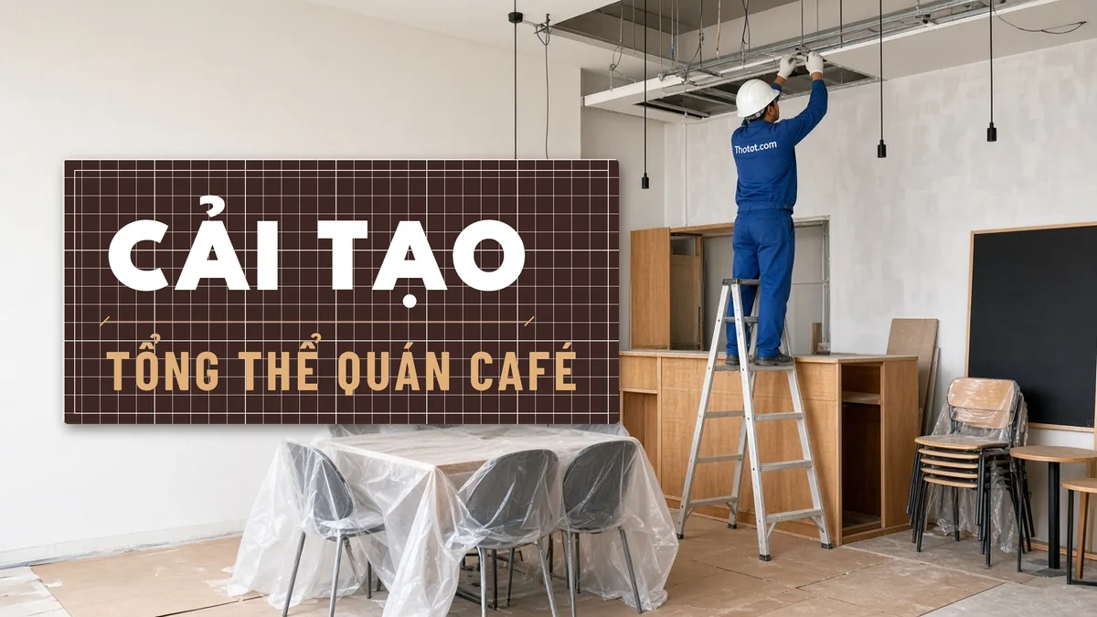 Cải tạo tổng thể quán café