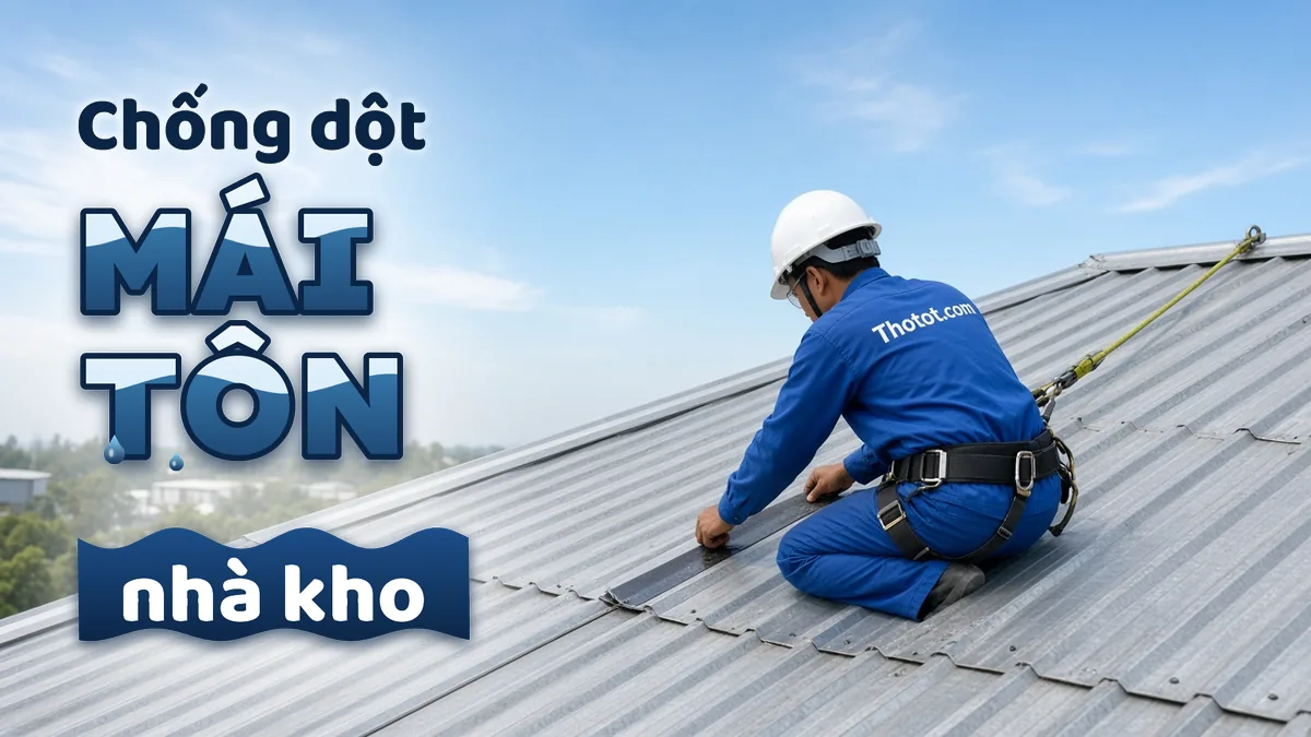 Chống dột mái tôn nhà kho