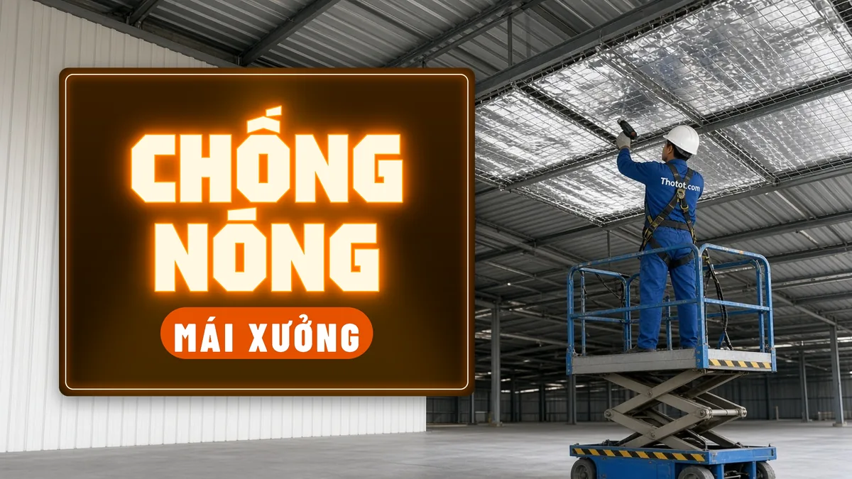 Chống nóng mái tôn nhà xưởng