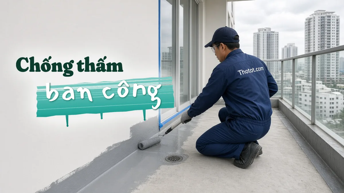 Chống thấm ban công căn hộ chung cư