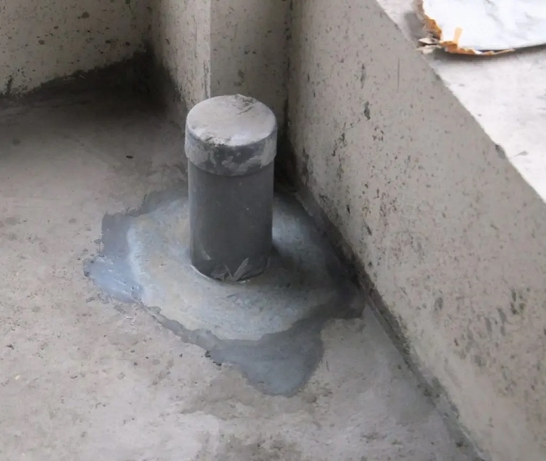 Chống thấm cổ ống sân thượng