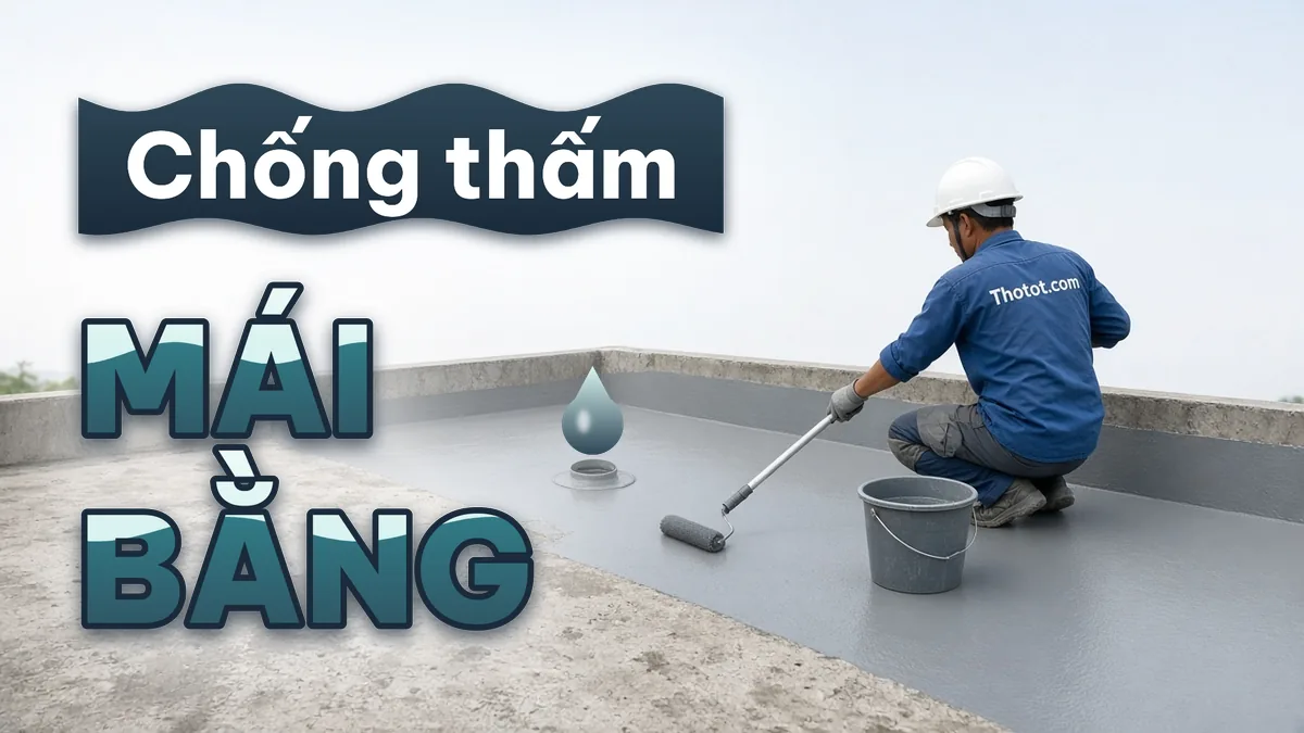 Chống thấm mái bằng nhà cấp 4