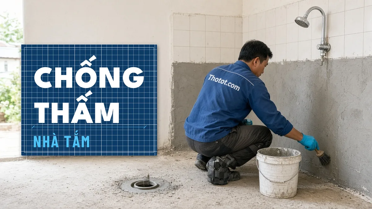 Chống thấm nhà tắm nhà cấp 4
