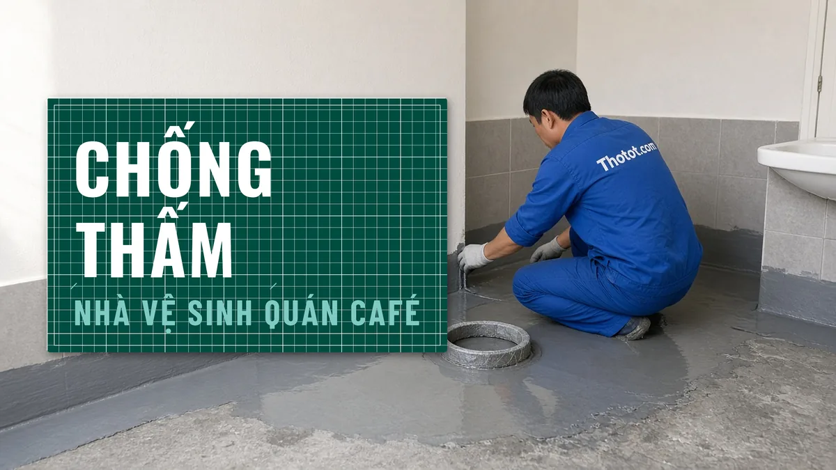 Chống thấm nhà vệ sinh quán café