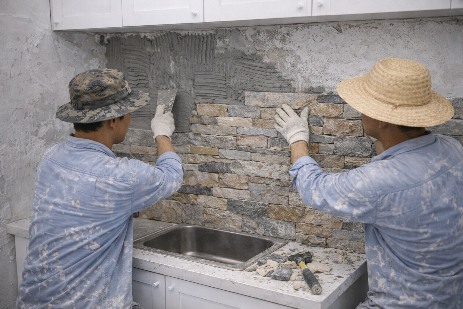 Đá ốp bếp – lavabo