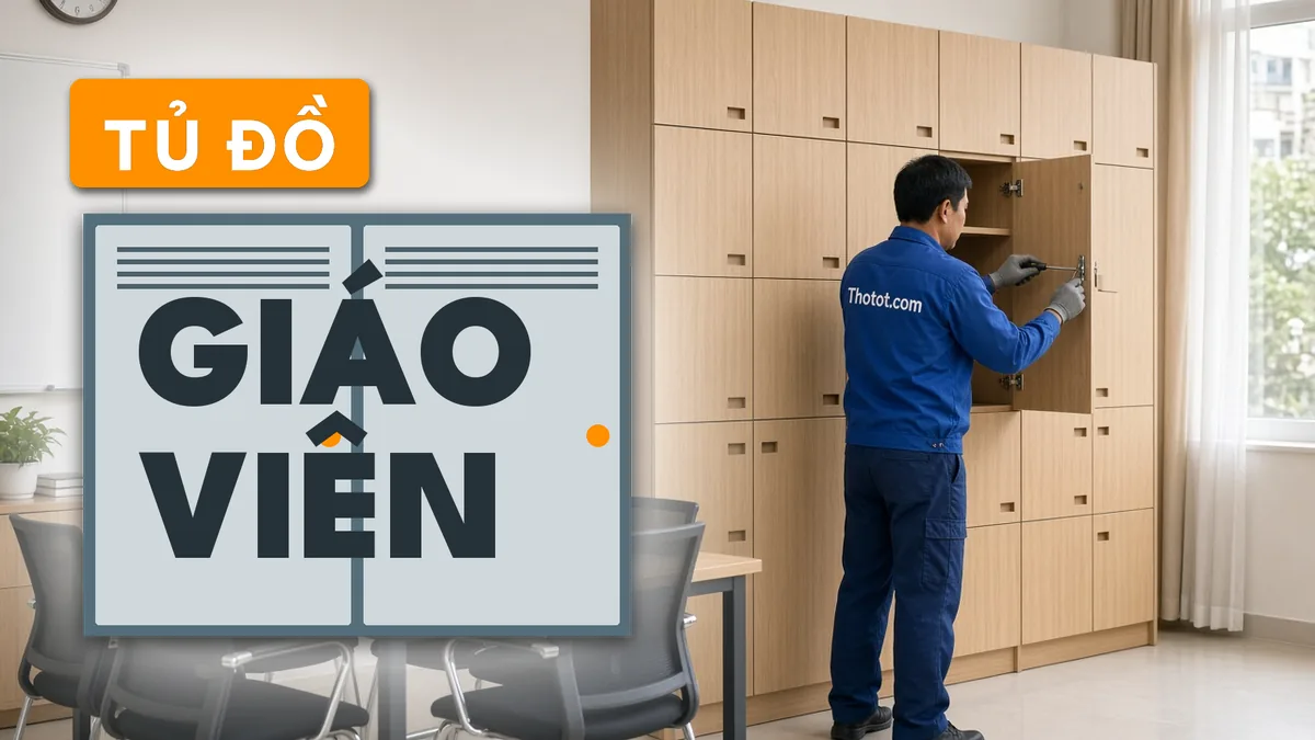 Đóng tủ đồ cá nhân phòng giáo viên