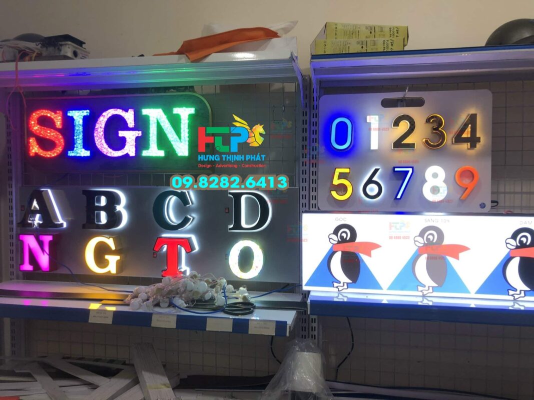 Gia cố – hoàn thiện thẩm mỹ bảng quảng cáo, bảng hiệu