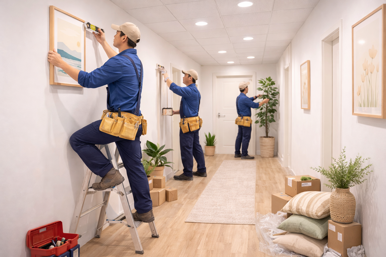 Hoàn thiện trang trí hành lang – lối đi