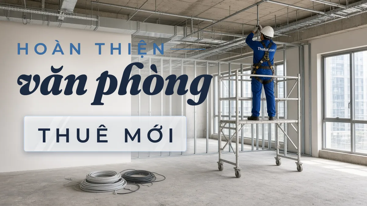 Hoàn thiện văn phòng thuê mới