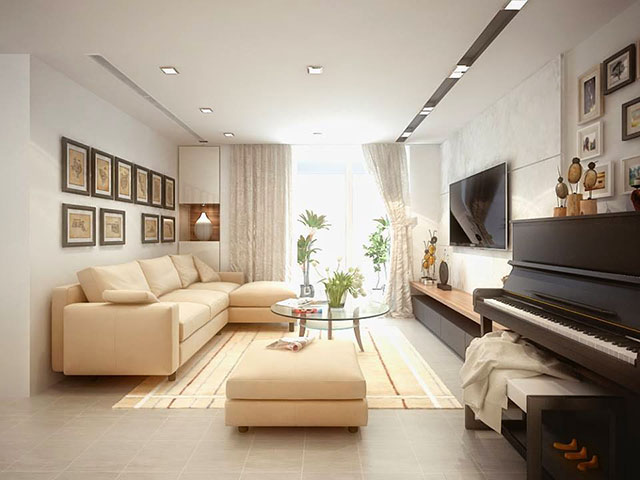 Khảo sát phòng khách căn hộ chung cư