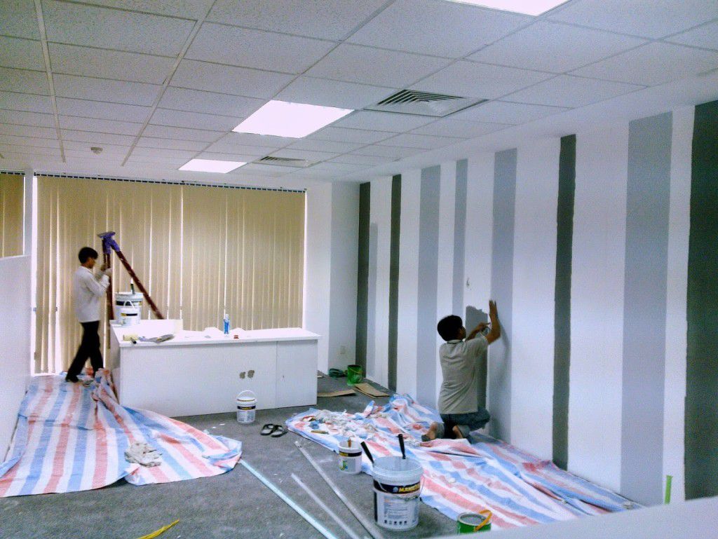 Khảo sát sơn sửa cửa hàng