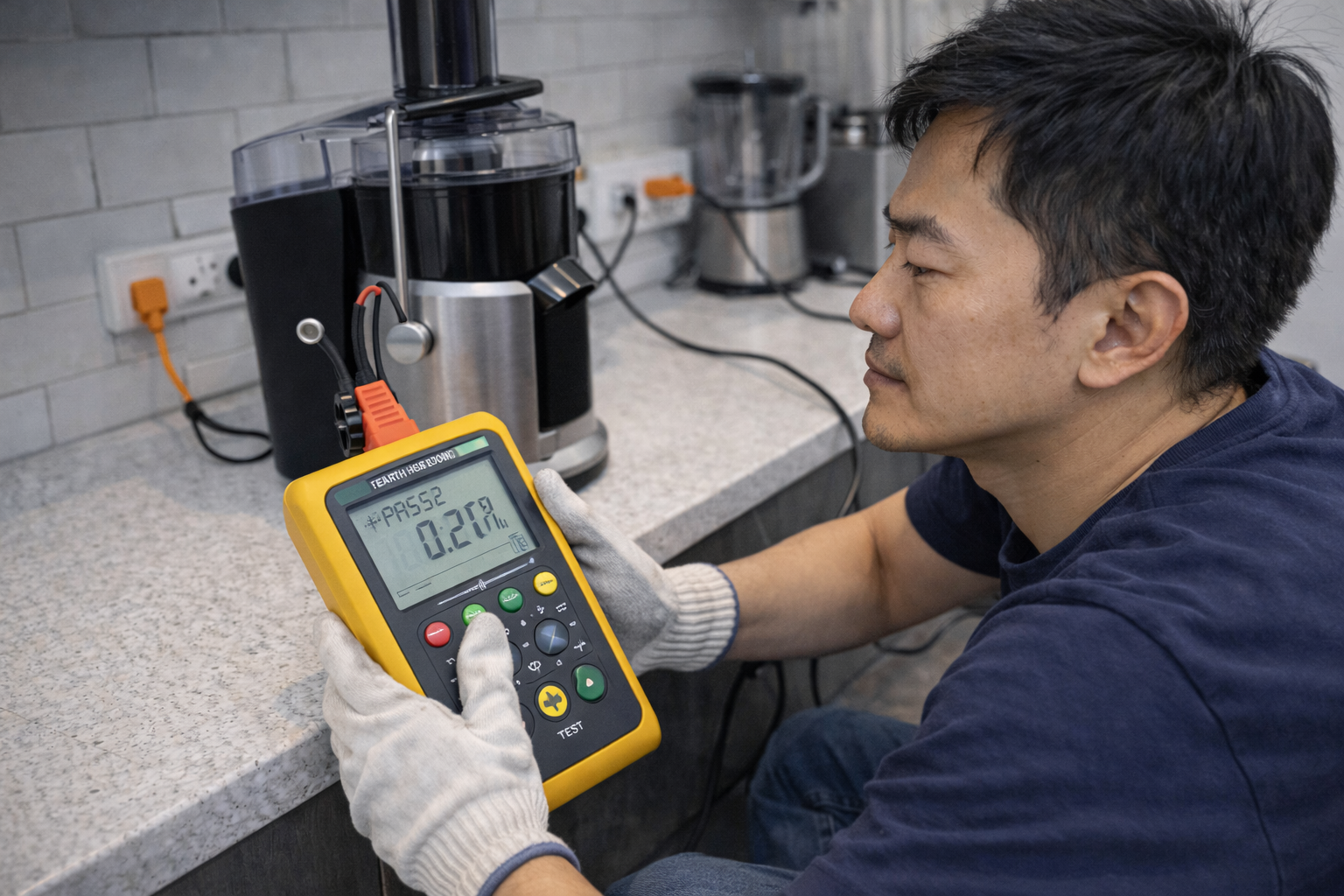 Kiểm tra an toàn điện máy xay, máy ép