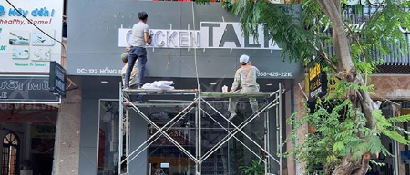 Kiểm tra chữ nổi quảng cáo