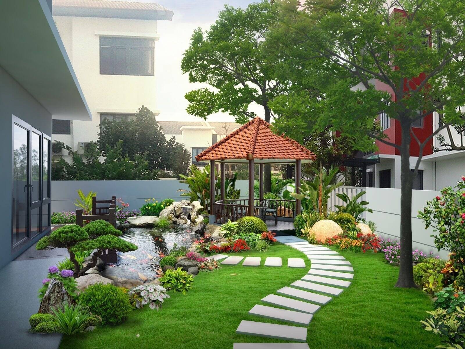 Làm mới sân vườn