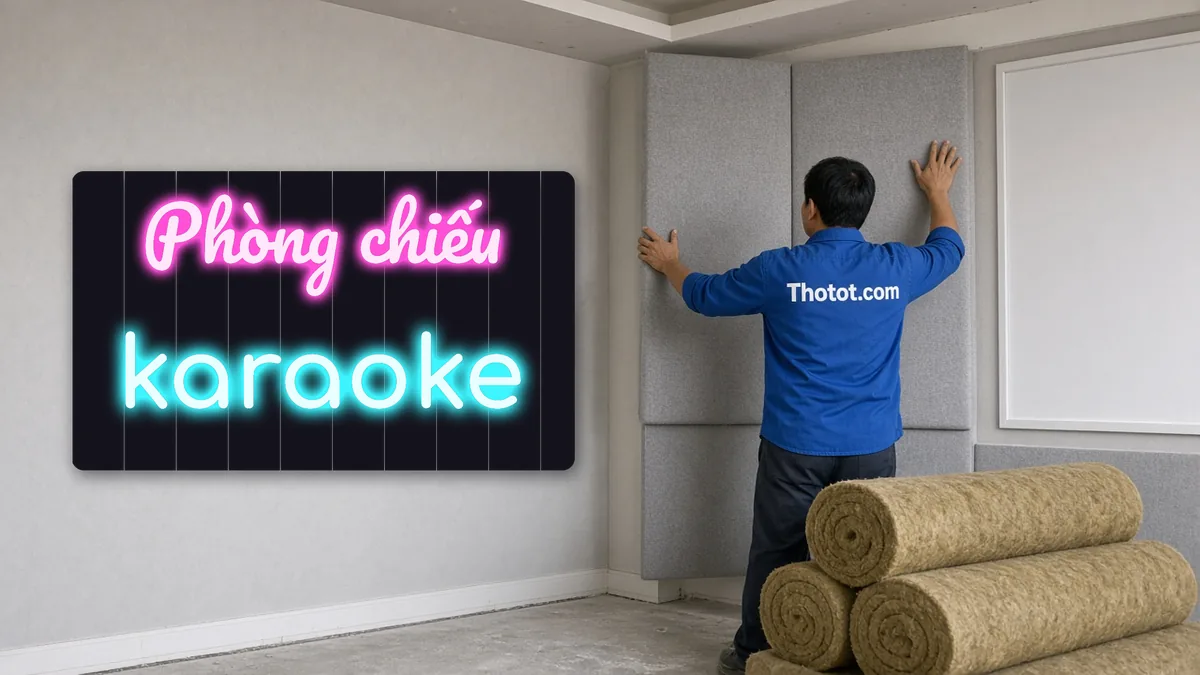 Làm phòng chiếu phim, karaoke trong biệt thự