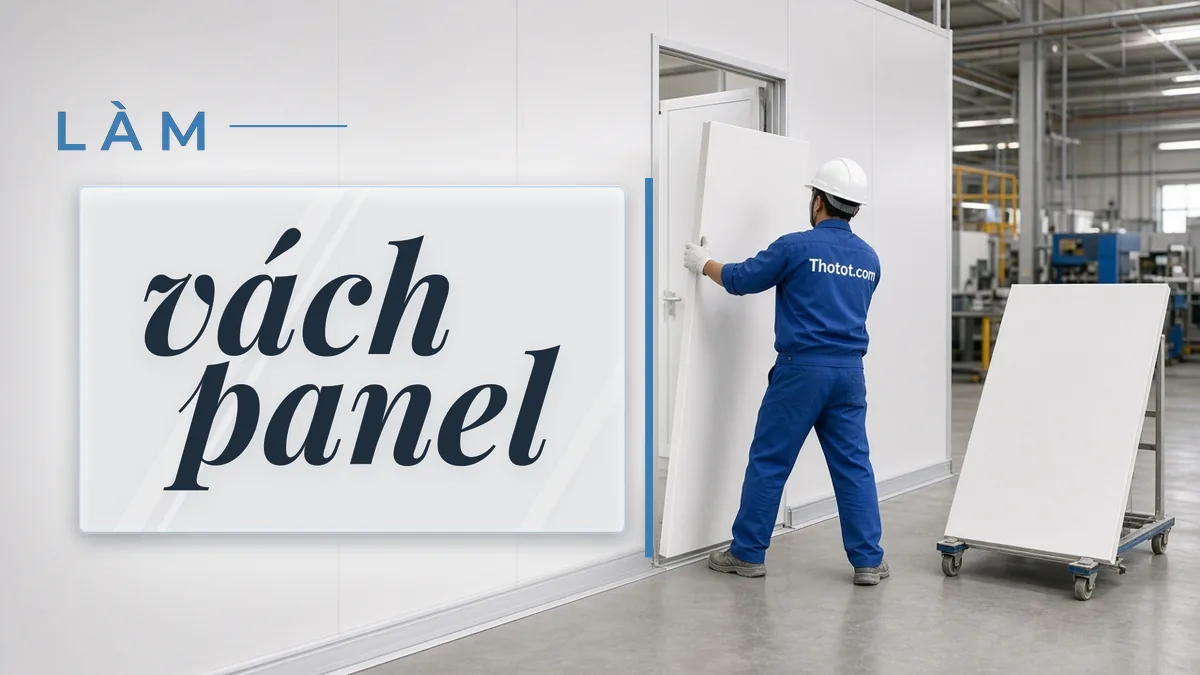 Làm vách panel ngăn khu sản xuất nhà xưởng