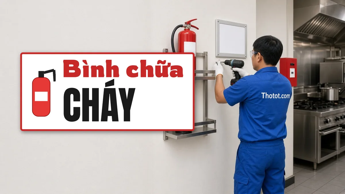 Lắp bình chữa cháy, tủ PCCC nhà hàng