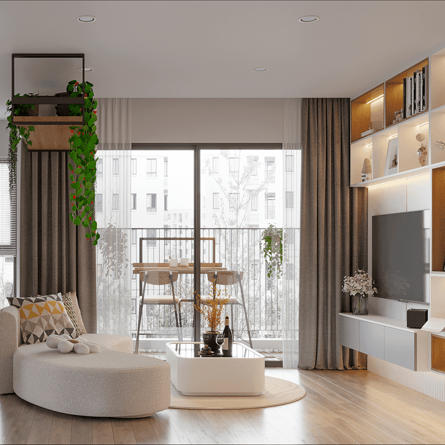 Lắp cửa ban công căn hộ