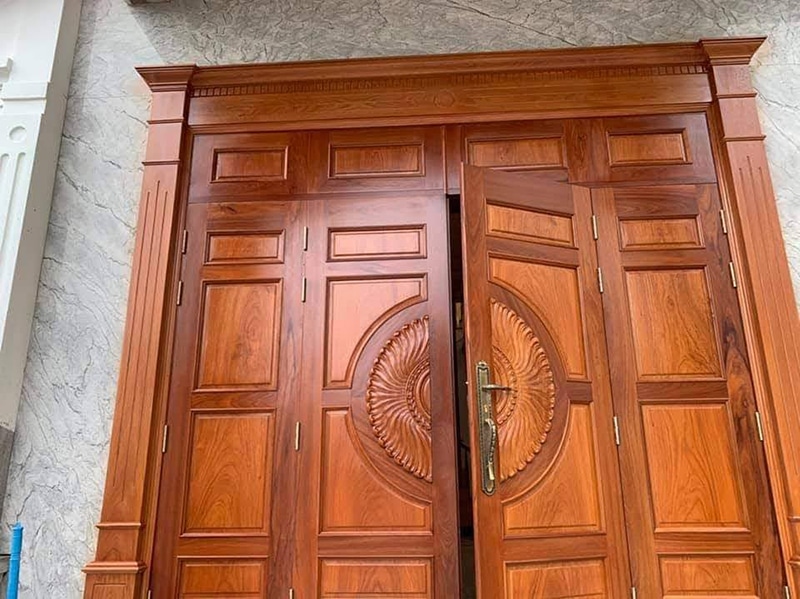 Lắp cửa gỗ tự nhiên