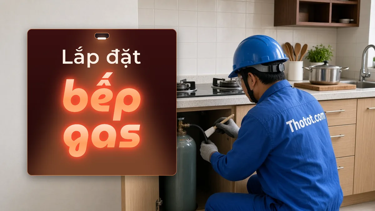 Lắp đặt bếp gas âm
