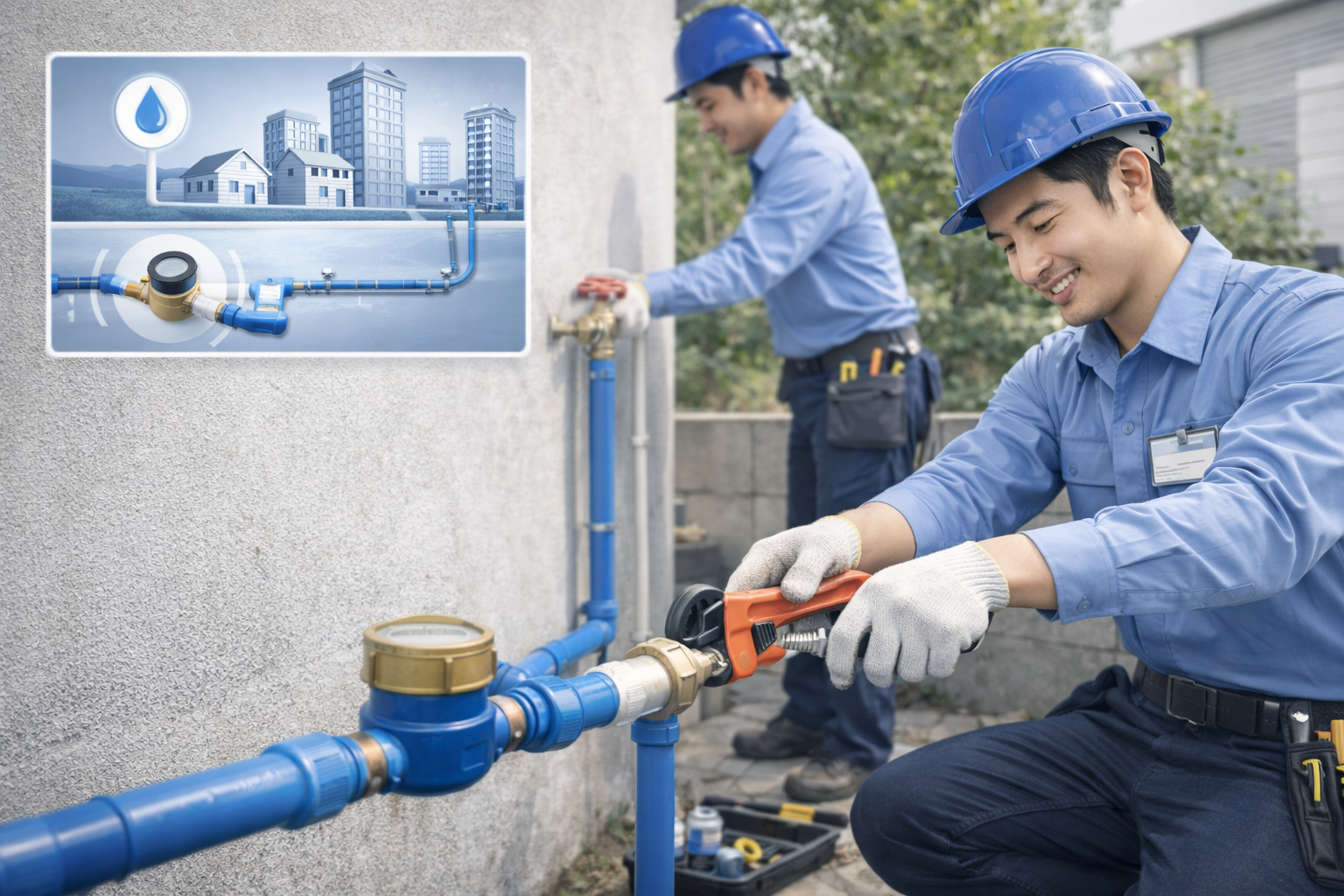 Lắp Đặt Đồng Hồ Nước | Đo Chính Xác – Thi Công Đúng Kỹ Thuật