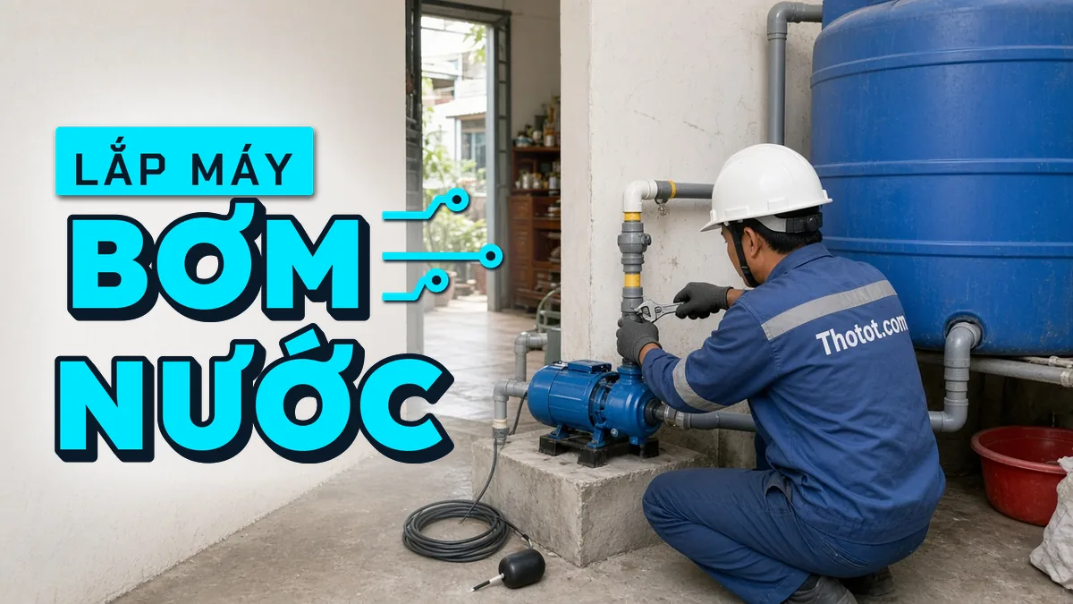 Lắp đặt máy bơm nước
