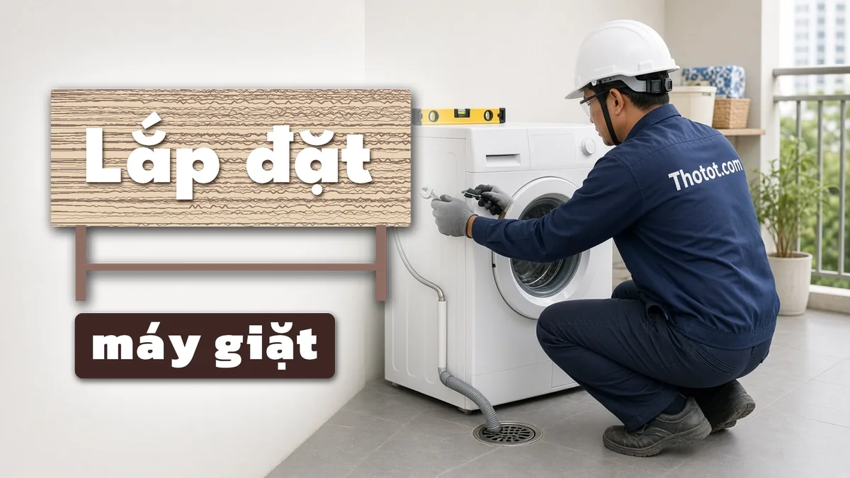 Lắp đặt máy giặt