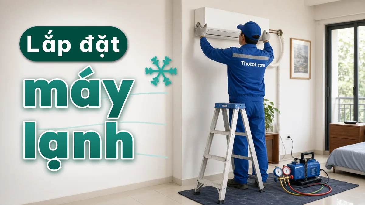 Lắp đặt máy lạnh treo tường