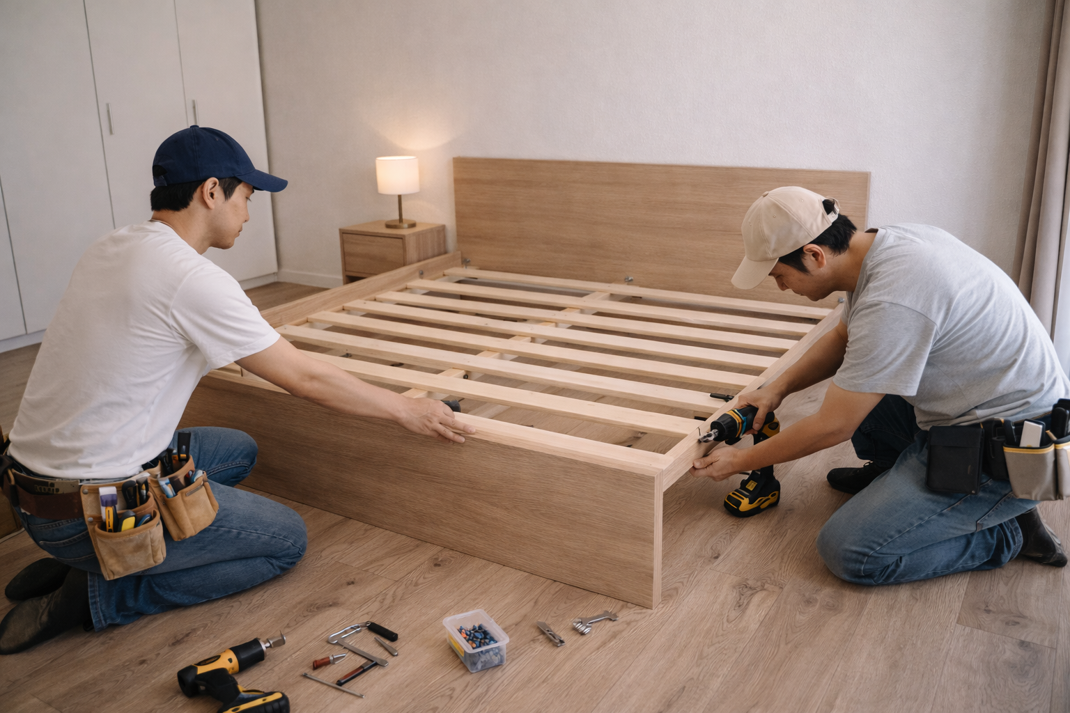 Lắp đặt nội thất phòng ngủ