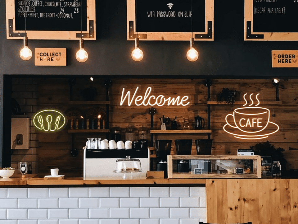 Lắp đặt quảng cáo quán cafe