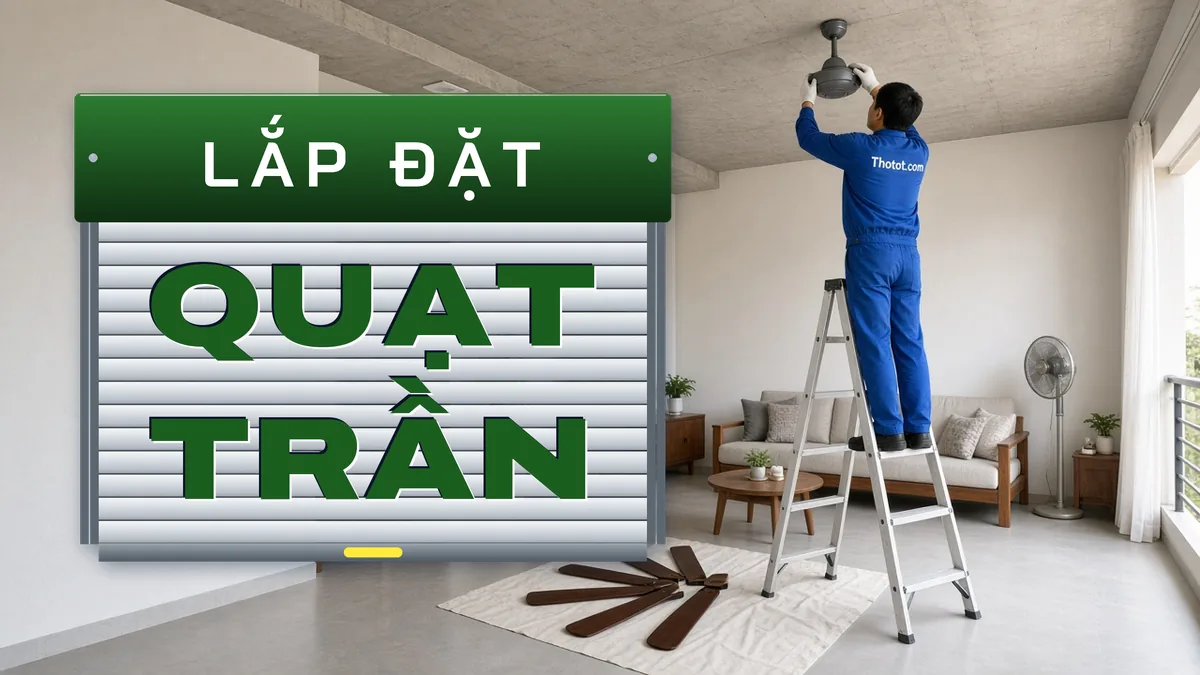 Lắp đặt quạt trần