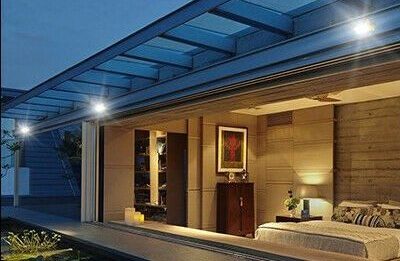 Lắp đèn LED sân thượng