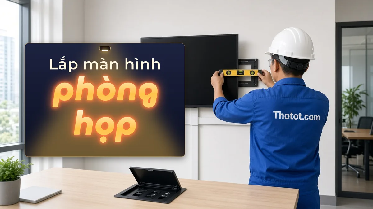 Lắp màn hình, máy chiếu phòng họp văn phòng
