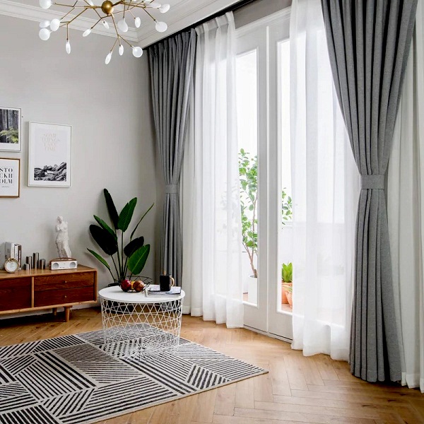 Lắp rèm cửa phòng khách