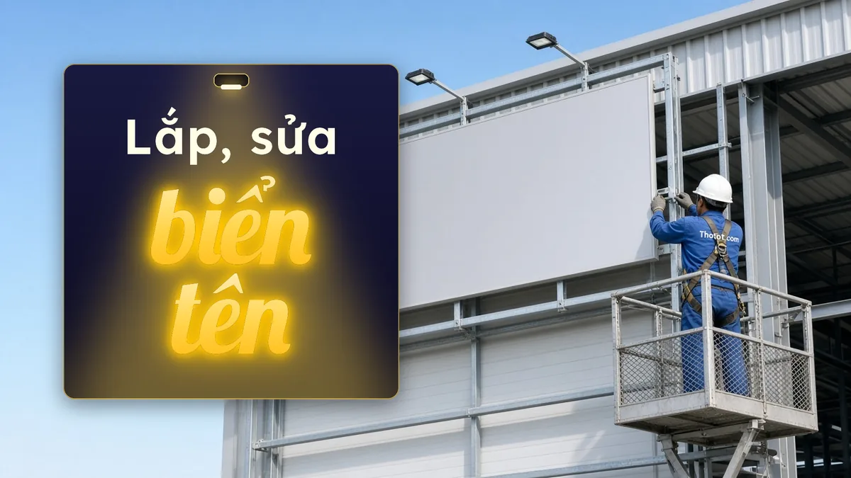 Lắp, sửa biển tên nhà xưởng