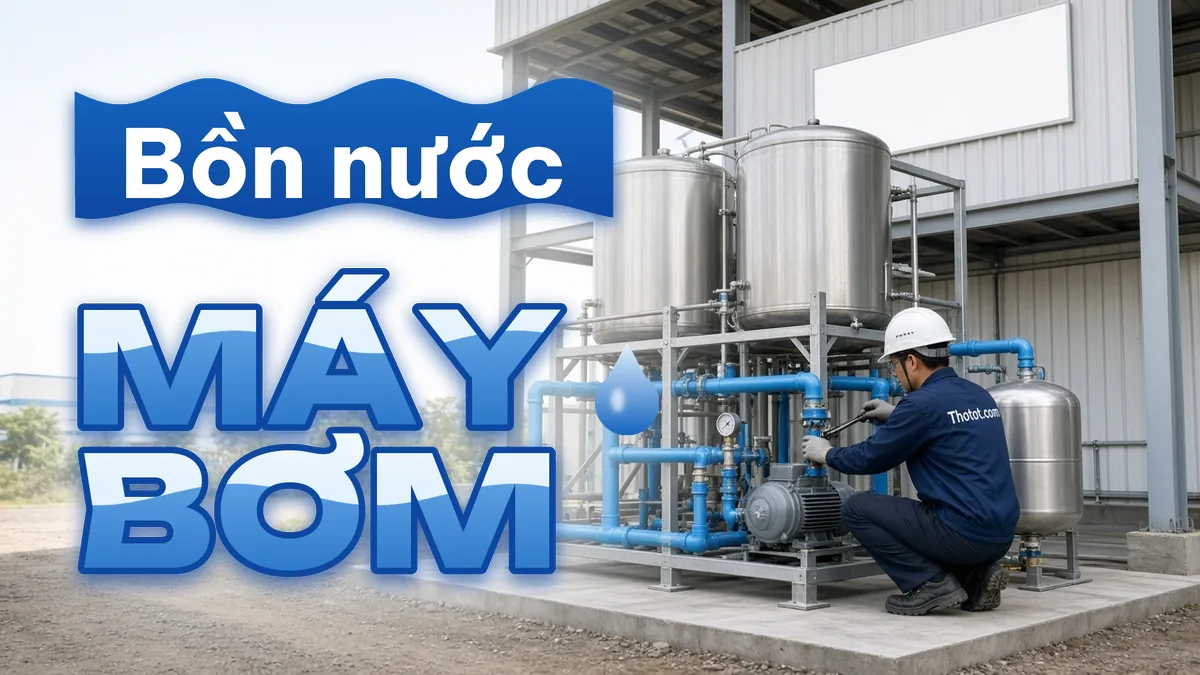 Lắp, sửa bồn nước, máy bơm nhà xưởng