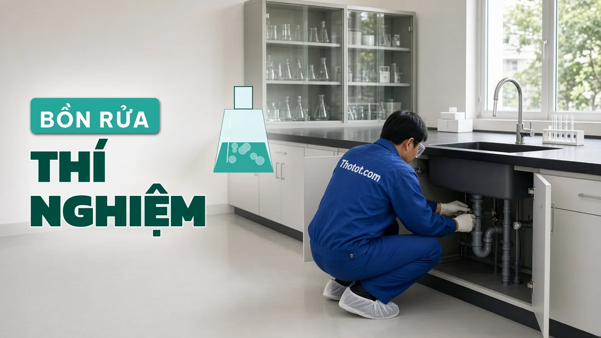 Lắp, sửa bồn rửa phòng thí nghiệm trường học