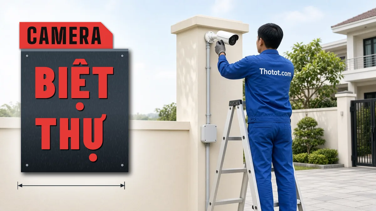 Lắp, sửa camera an ninh biệt thự