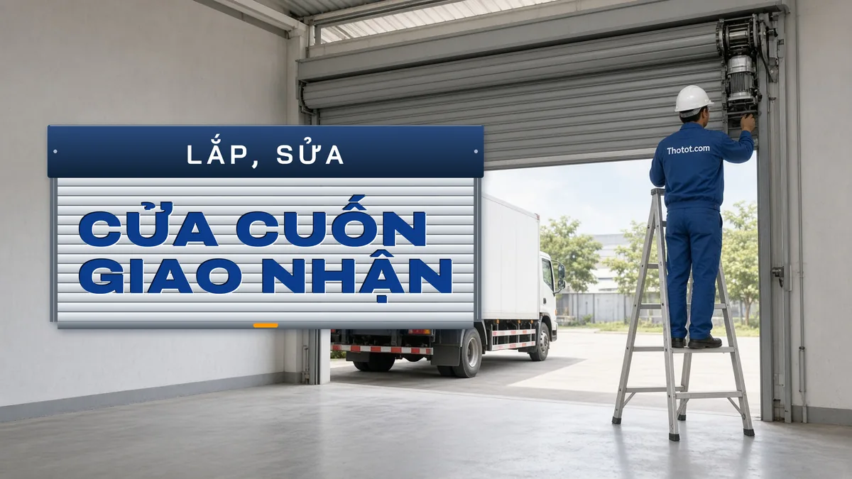 Lắp, sửa cửa cuốn khu giao nhận hàng nhà kho